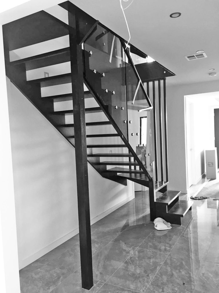 Glass staircase builder near me