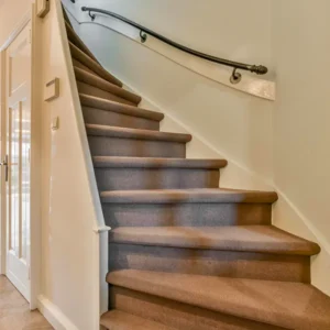Carpet covered staircase design Melbourne