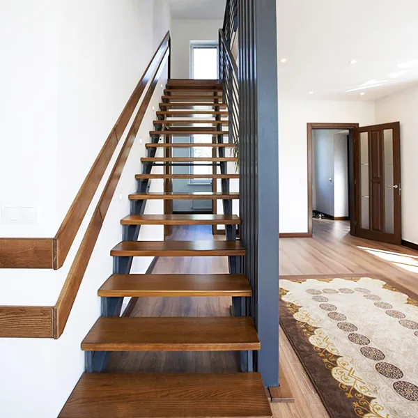 Steel beam open staircase with contemporary finish in Ballarat<br />
